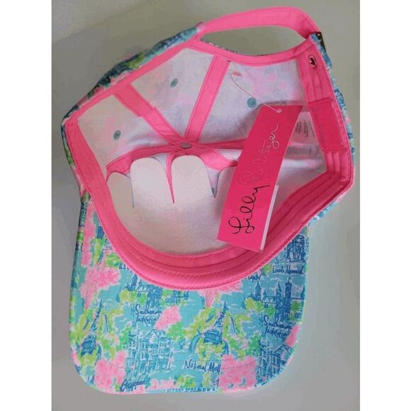 🌴☀️🏖 NWT LILLY PULITZER Women’s Run Around Hat Lilly Loves DC - Picture 15 of 16